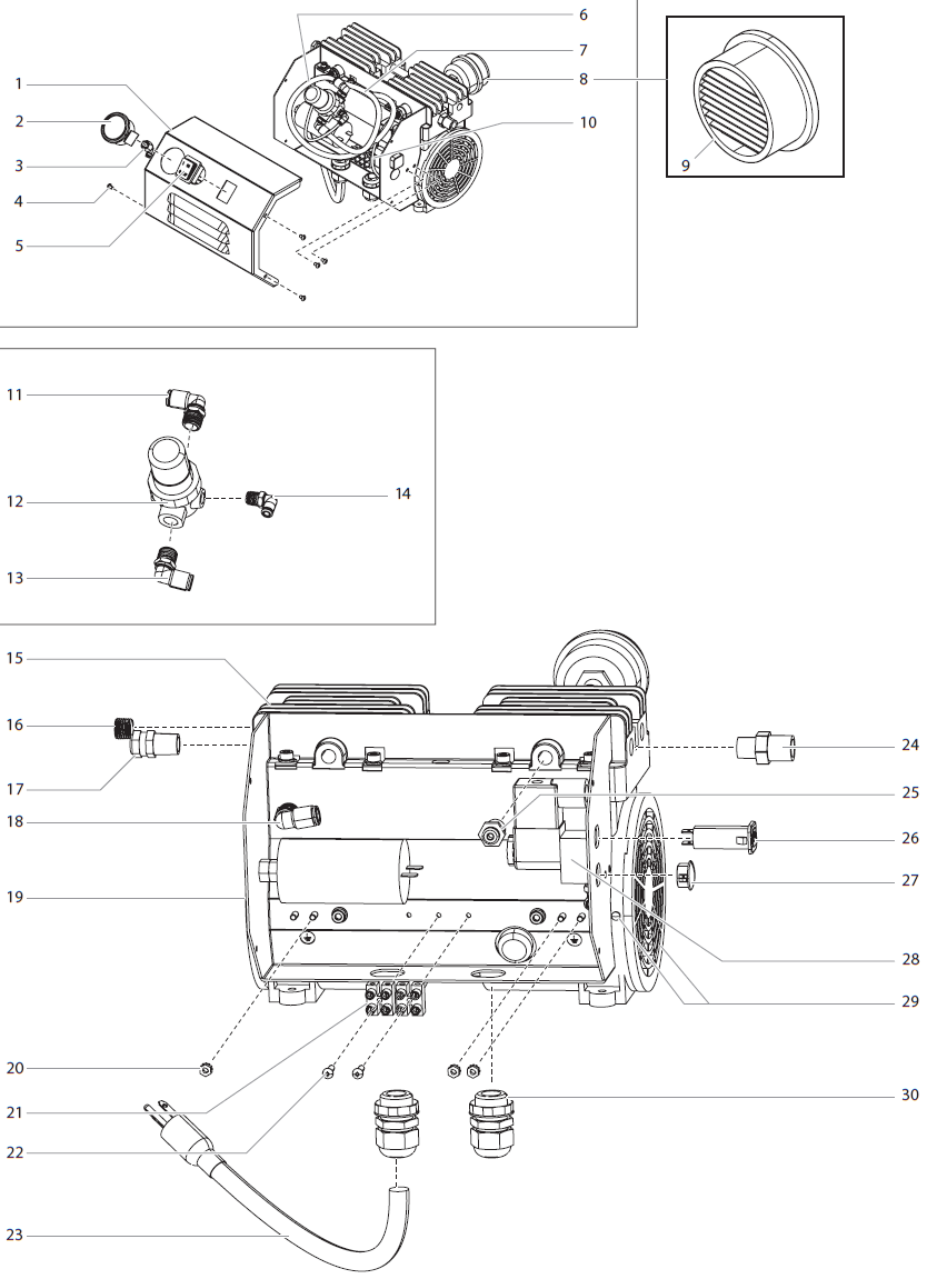Multifinish 440 Compressor Assembly